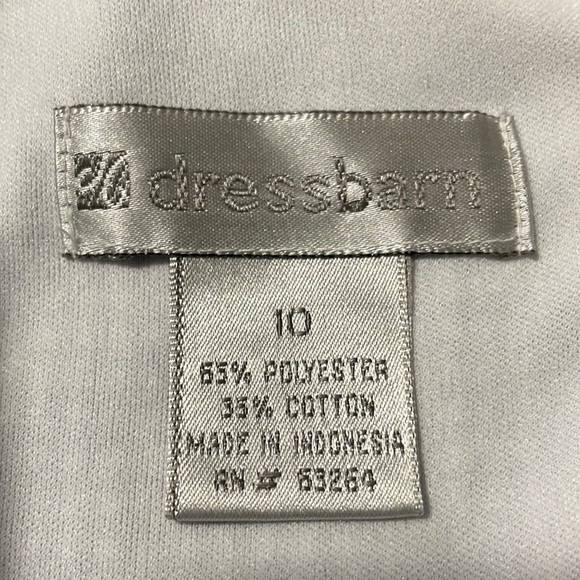 Dressbarn Cotton Blend Blue & White Embroidered Midi Dress - Picture 12 of 12